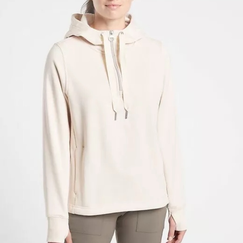 Athleta Cozy Karma Hoodie, Chantilly Cream M